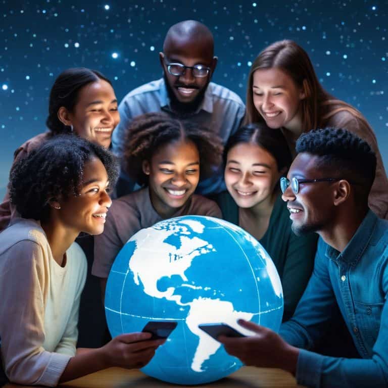 Cosmic Reflections: Starry Social Media