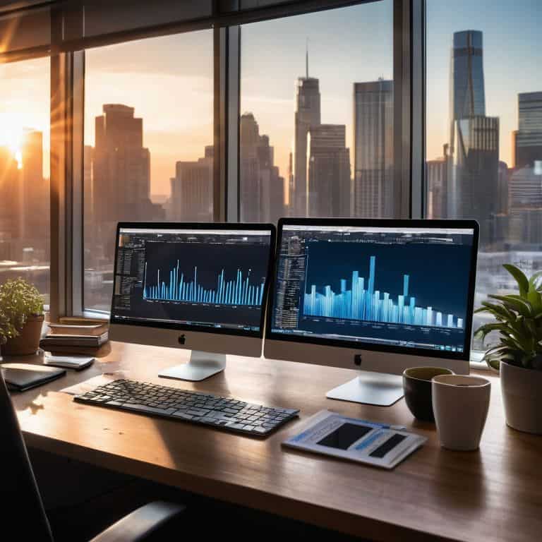 AI financial forecasting graph