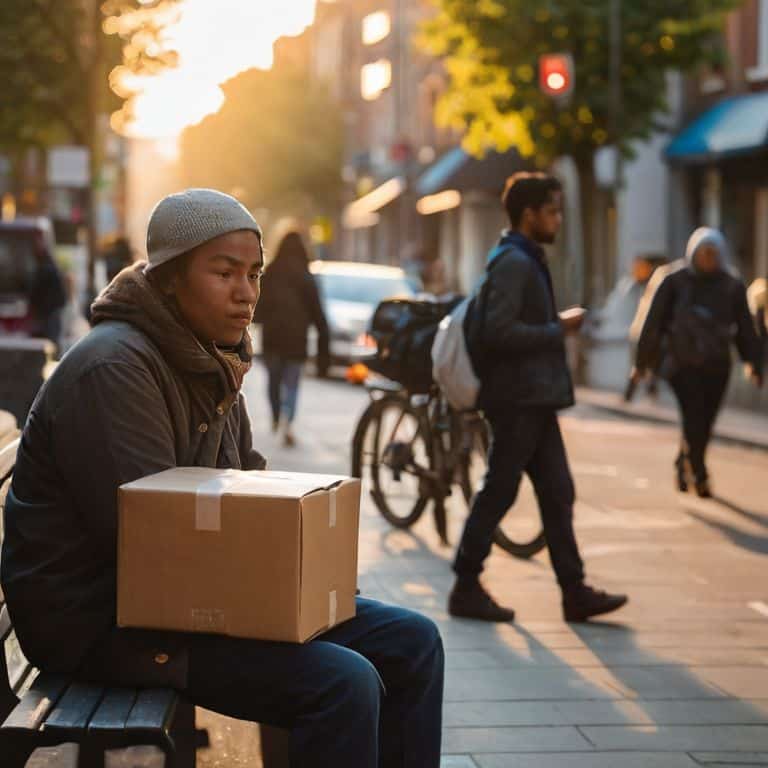 Gig economy worker on laptop