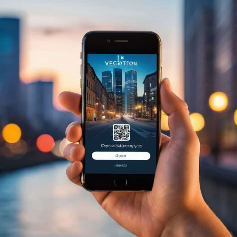 Blockchain digital identity verification icon