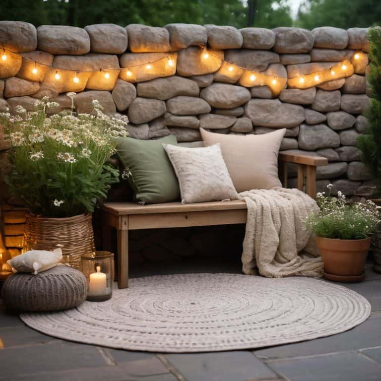 Cozy patio on a budget