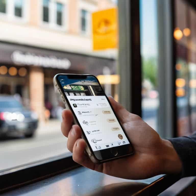 Mobile banking on smartphone