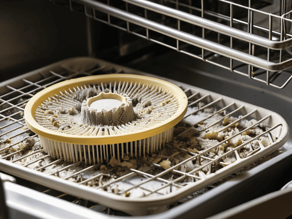 Cleaning Dishwasher Filter Inside