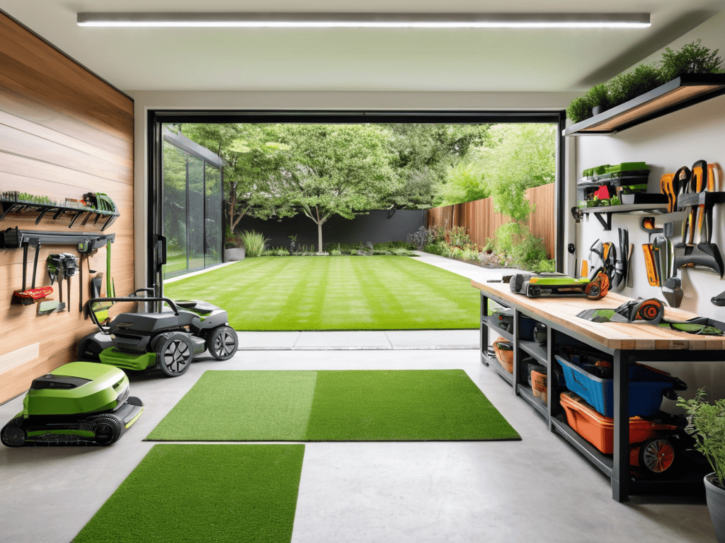 Robotic Mower Garage Storage Solution